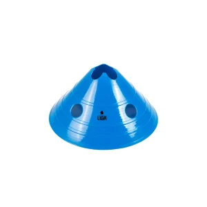 ΚΟΜΜΕΝΟΣ ΚΩΝΟΣ ΜΕ ΤΡΥΠΕΣ 15cm -BLUE