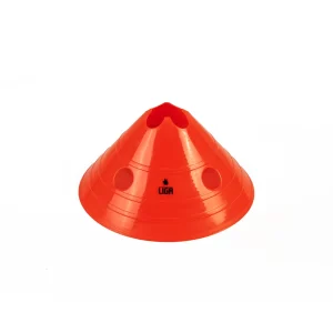ΚΟΜΜΕΝΟΣ ΚΩΝΟΣ ΜΕ ΤΡΥΠΕΣ 15cm -RED